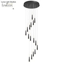DecorBites™ Minimalist Metallic Multi Ceiling Light  Staircase Suspension Lighting with Acrylic Shade