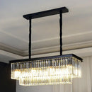 DecorBites™ Minimalist Prismatic Crystal Restaurant Pendant Light - Rectangular Island