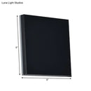 Minimalist black square wall washer light – living room sconce lighting