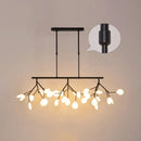 Minimalistic black acrylic twig ceiling pendant – dining room light