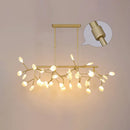Minimalistic black acrylic twig ceiling pendant – dining room light