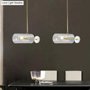 DecorBites™ Minimalistic Brass Pendant Light with Translucent Glass Shade for Dining Table