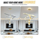 DecorBites™ Modern 3-Layer LED Chandelier Pendant Light