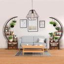 DecorBites™ Modern 71” Tall Indoor Plant Stand with Lockable Wheels