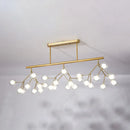 DecorBites™ Modern Acrylic Firefly Island Pendant Ceiling Lights for Dining Room – 27 Lights