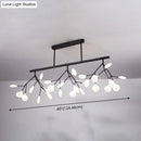 DecorBites™ Modern Acrylic Firefly Island Pendant Ceiling Lights for Dining Room – 27 Lights