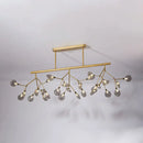DecorBites™ Modern Acrylic Firefly Island Pendant Ceiling Lights for Dining Room – 27 Lights