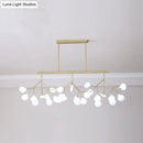 DecorBites™ Modern Acrylic LED Pendant Light Fixture with 27 Heads for Living Room
