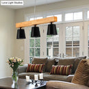 DecorBites™ Modern Adjustable Cone Pendant Lamp - 3/5-Light Island Drop Light in Black/White