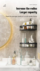 DecorBites™ Modern Aluminum Bathroom Corner Caddy Shelf