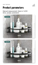 DecorBites™ Modern Aluminum Bathroom Corner Caddy Shelf