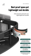 DecorBites™ Modern Aluminum Bathroom Corner Caddy Shelf