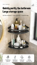 DecorBites™ Modern Aluminum Bathroom Corner Caddy Shelf