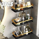DecorBites™ Modern Aluminum Bathroom Corner Caddy Shelf
