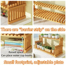 DecorBites™ Modern Bamboo 2-Tier Plant Display Stand