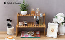 DecorBites™ Modern Bamboo 2-Tier Plant Display Stand