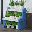 DecorBites™ Modern Bamboo 2-Tier Plant Display Stand