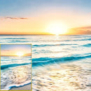 DecorBites™ Modern Beach Sunset Canvas Wall Art Set