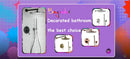 DecorBites™ Modern Black and White Wall-Mounted Organizer Shelf