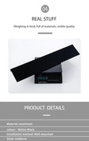 DecorBites™ Modern Black and White Wall-Mounted Organizer Shelf