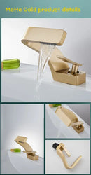 DecorBites™ Modern Black Bathroom Sink Faucet