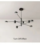 DecorBites™ Modern Black Chandelier: Nordic Style Home Lighting
