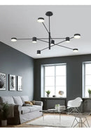 DecorBites™ Modern Black Chandelier: Nordic Style Home Lighting