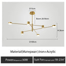 DecorBites™ Modern Black Chandelier: Nordic Style Home Lighting