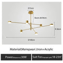 DecorBites™ Modern Black Chandelier: Nordic Style Home Lighting