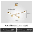 DecorBites™ Modern Black Chandelier: Nordic Style Home Lighting