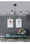 DecorBites™ Modern Black Chandelier: Nordic Style Home Lighting