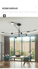 DecorBites™ Modern Black Chandelier: Nordic Style Home Lighting