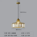 DecorBites™ Modern Black Crystal LED Pendant Chandelier