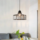DecorBites™ Modern Black Crystal LED Pendant Chandelier