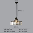 DecorBites™ Modern Black Crystal LED Pendant Chandelier