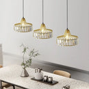 DecorBites™ Modern Black Crystal LED Pendant Chandelier
