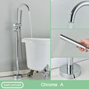 DecorBites™ Modern Black Floor Mounted Tub Faucet