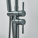 DecorBites™ Modern Black Floor Mounted Tub Faucet