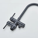DecorBites™ Modern Black Floor Mounted Tub Faucet