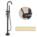DecorBites™ Modern Black Floor Mounted Tub Faucet