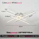 DecorBites™ Modern Black LED Chandelier Lights for Bedroom and Living Room