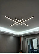 DecorBites™ Modern Black LED Chandelier Lights for Bedroom and Living Room