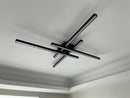 DecorBites™ Modern Black LED Chandelier Lights for Bedroom and Living Room