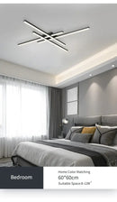 DecorBites™ Modern Black LED Chandelier Lights for Bedroom and Living Room