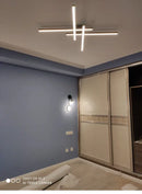 DecorBites™ Modern Black LED Chandelier Lights for Bedroom and Living Room