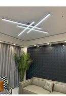 DecorBites™ Modern Black LED Chandelier Lights for Bedroom and Living Room