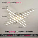 DecorBites™ Modern Black LED Chandelier Lights for Bedroom and Living Room