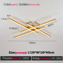 DecorBites™ Modern Black LED Chandelier Lights for Bedroom and Living Room