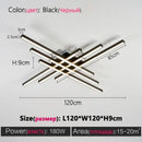 DecorBites™ Modern Black LED Chandelier Lights for Bedroom and Living Room