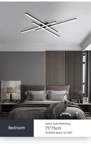 DecorBites™ Modern Black LED Chandelier Lights for Bedroom and Living Room